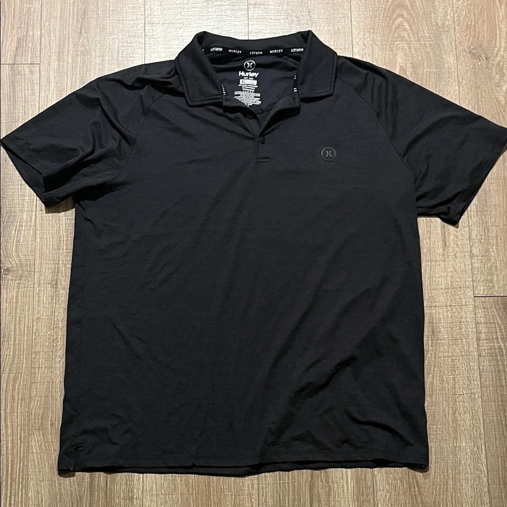 Men’s Hurley Black Polo Shirt XL